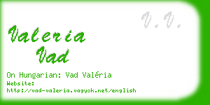 valeria vad business card